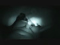 Blowjob in the car at night