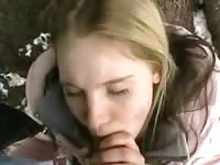 18 year old amateur fucked in the forest