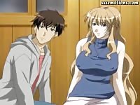 Anime babe with massive breasts