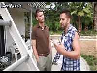 Gays builders having anal sex after work