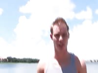 Young guy gets picked in the park to have some fun