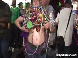Drunk partychicks flashing