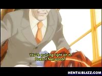 Horny old guy fucking a hentai young chick