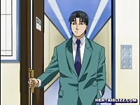 Anime secretary gets abused by her boss at the office